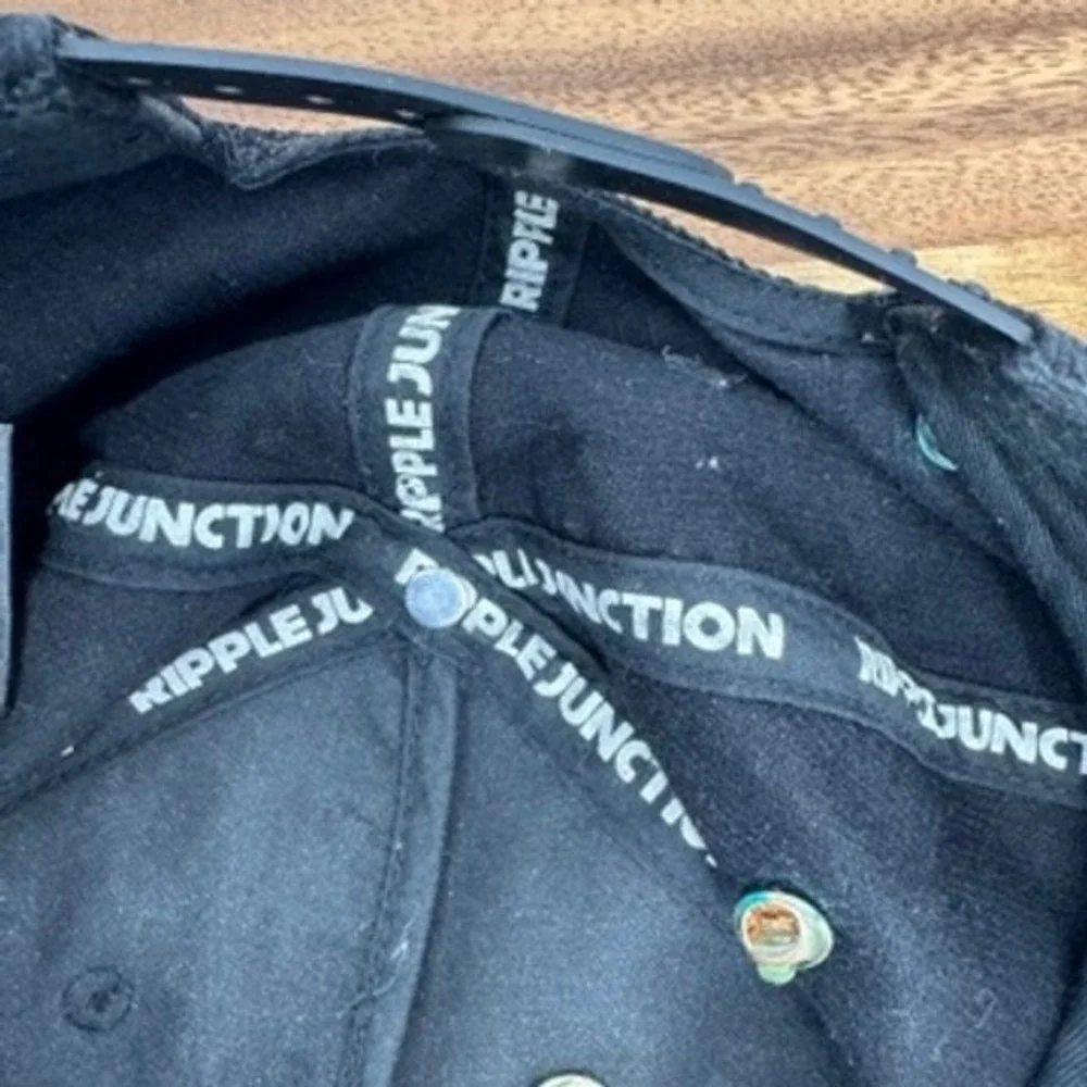 Death‎ Row Records corduroy Snapback Hat Mens OSFM Black Lightning Bolt Hip Hop